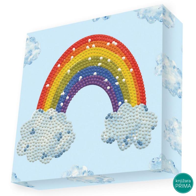 Ukrasi tačkicama DOTZIES platno 15x15 - Rainbow Smile 