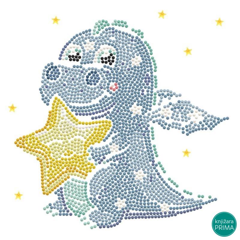 Ukrasi tačkicama DOTZIES platno 22x22 - Sleepy time Dragon 