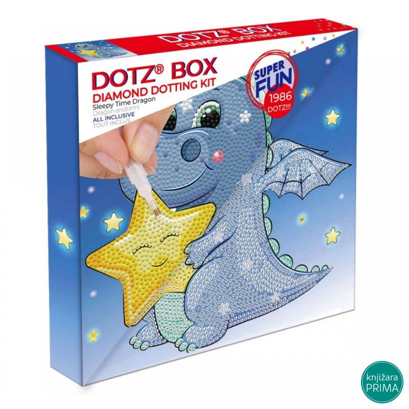 Ukrasi tačkicama DOTZIES platno 22x22 - Sleepy time Dragon 