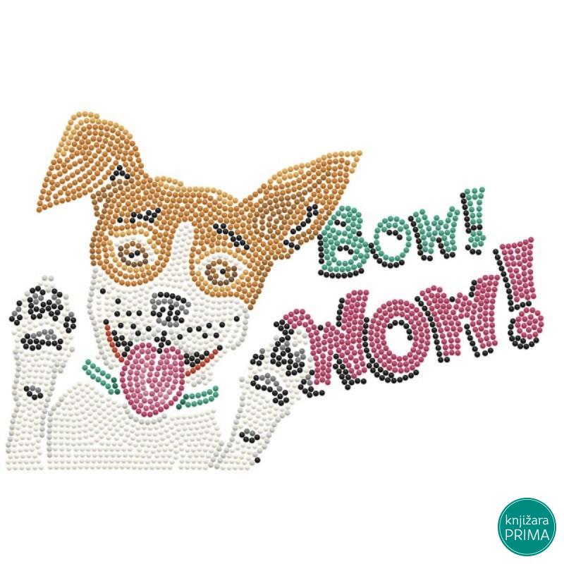 Ukrasi tačkicama DOTZIES platno 28x28 - Bow! Wow! 