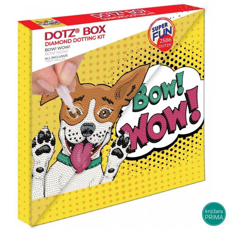 Ukrasi tačkicama DOTZIES platno 28x28 - Bow! Wow! 