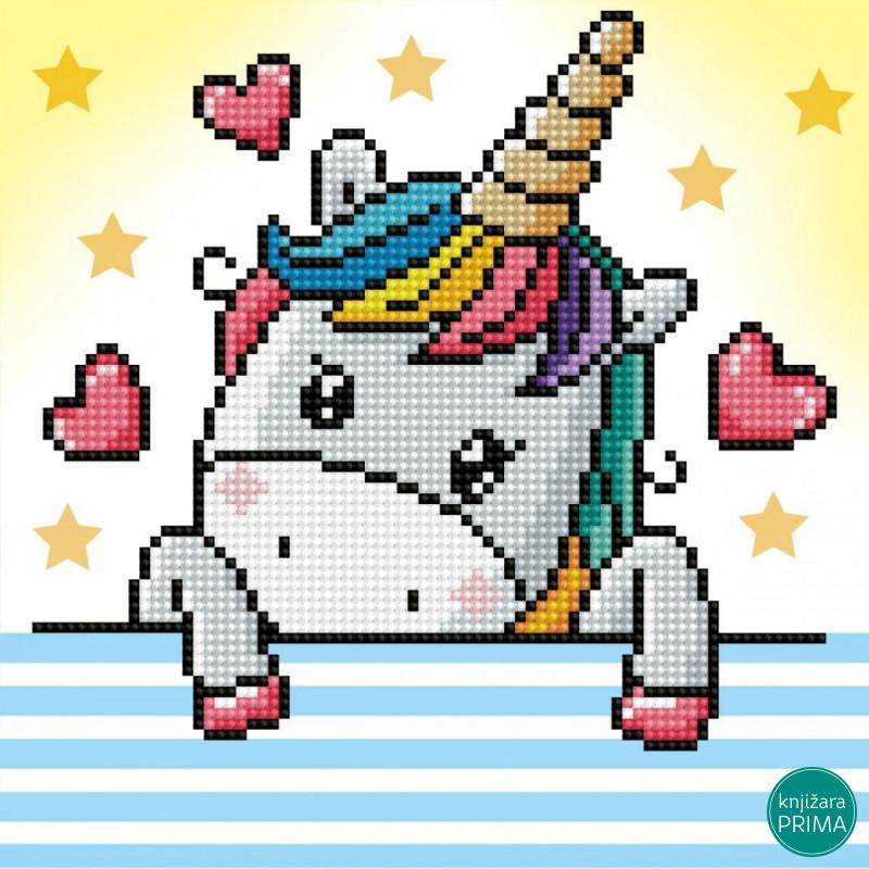 Ukrasi tačkicama DOTZIES - Unicorn Baby 