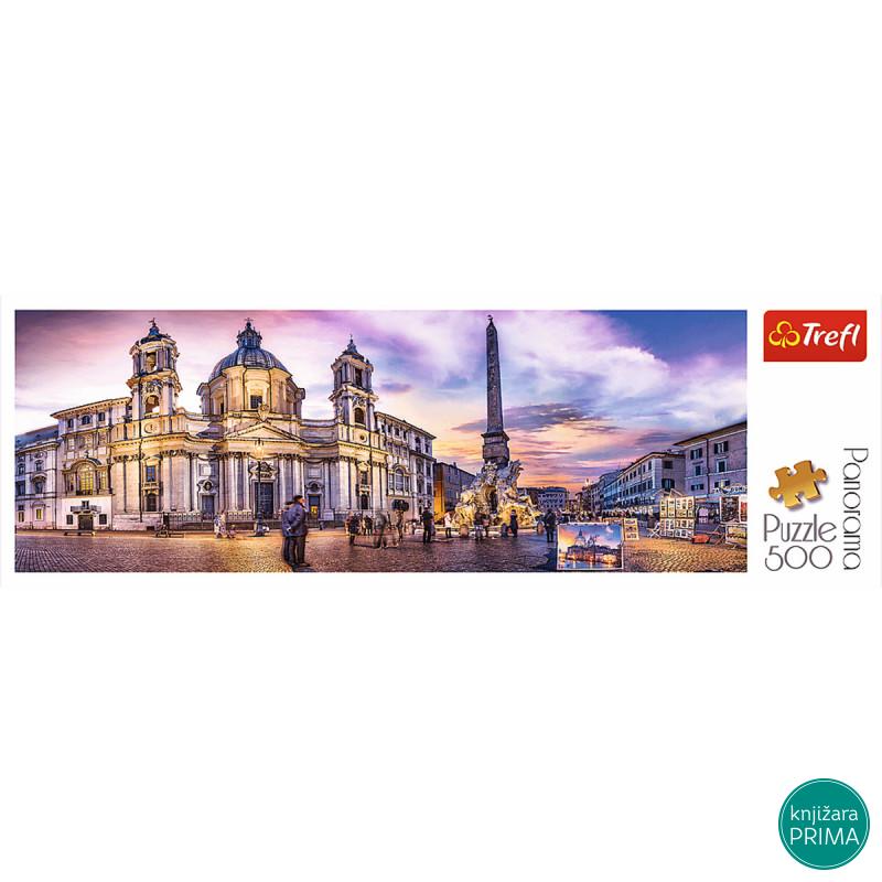 Puzzle TREFL 500 Panorama Piazza Navona 