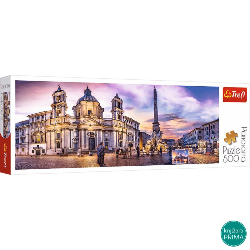 Puzzle TREFL 500 Panorama Piazza Navona 