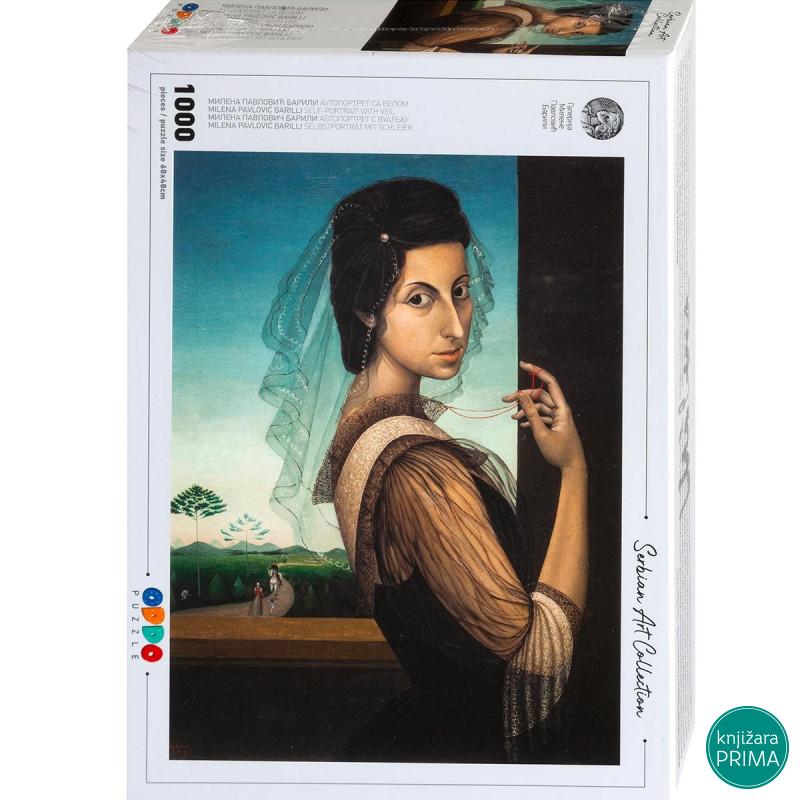 Puzzle 1000 SAC Milena Pavlović Barilli - Autoportret sa velom 