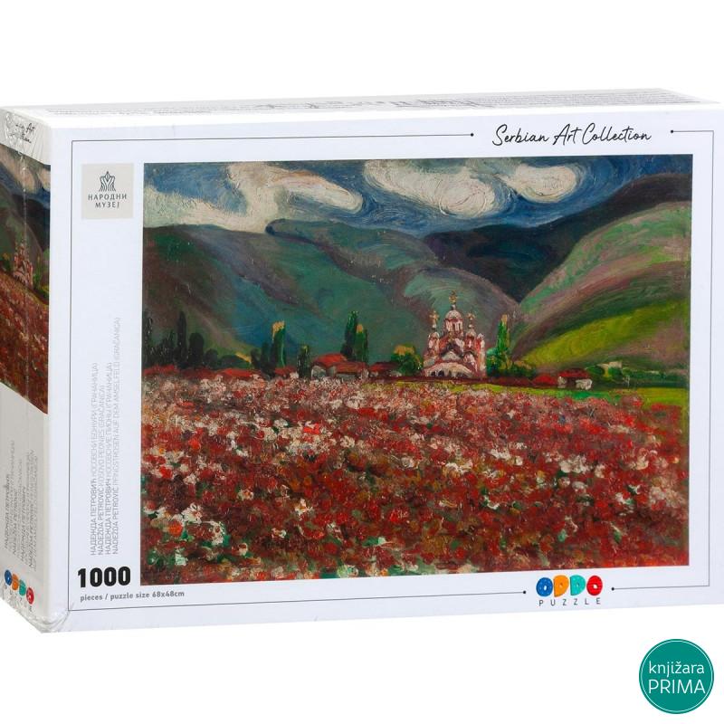 Puzzle 1000 SAC Nadežda Petrović - Kosovski božuri (Gračanica) 