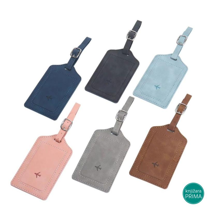 Tag za kofer TRAVEL retro braon 