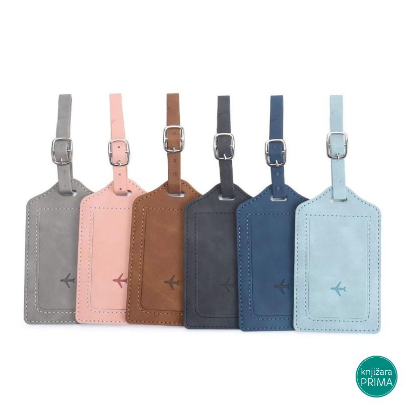 Tag za kofer TRAVEL retro braon 