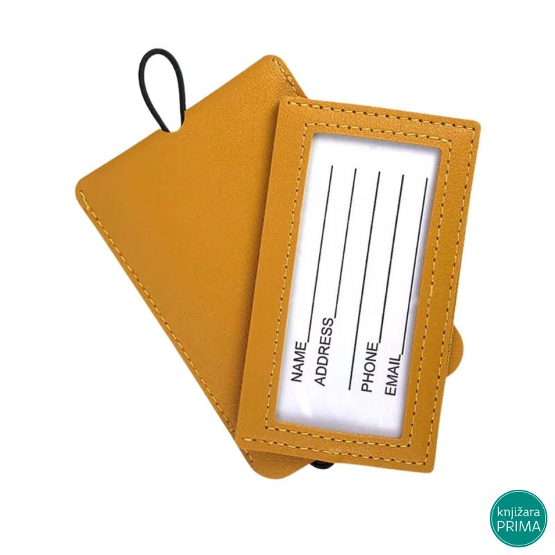 Tag za kofer TRAVEL žuta 