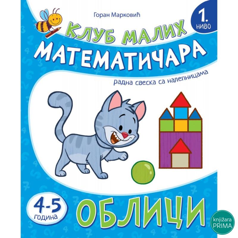Klub malih matematičara 1. nivo – Oblici 