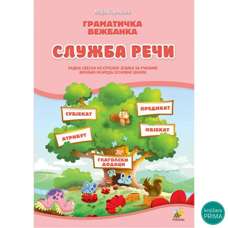 Gramatička vežbanka: Služba reči PČELICA 
