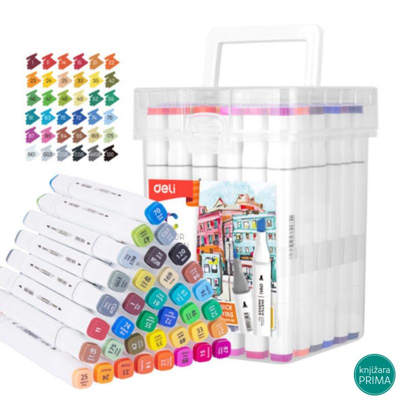 Markeri DELI twin art sketch - set box 36 