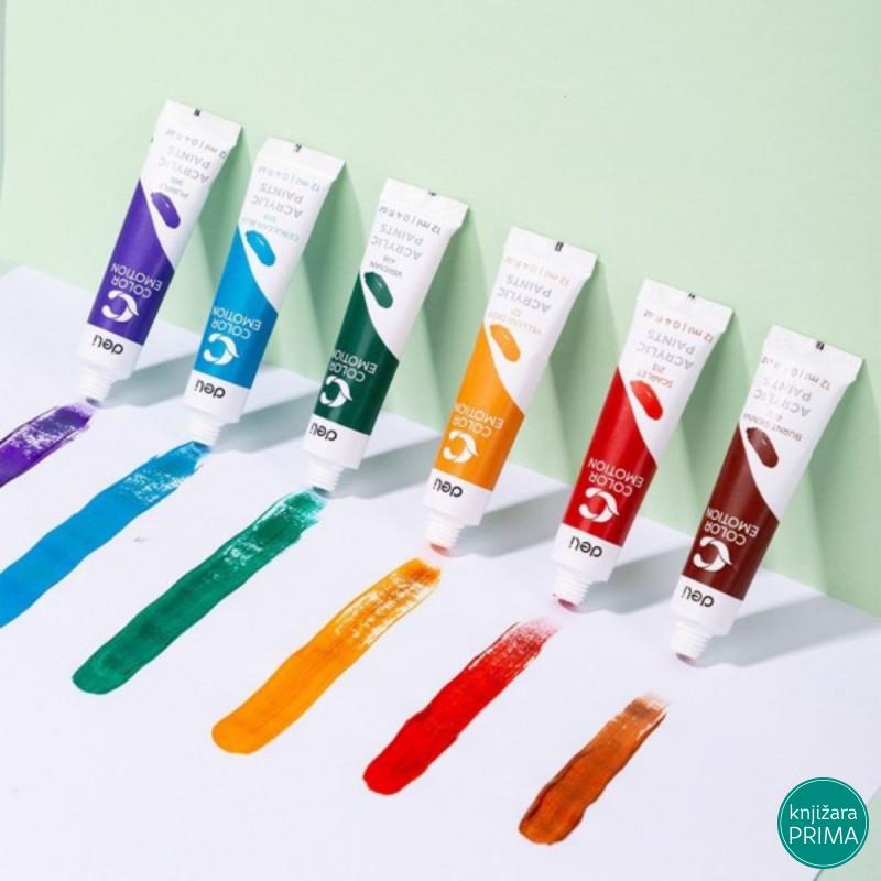 Akrilne boje DELI 24 12ml 