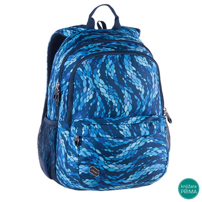 Školski ranac PULSE Spin - Blue snake 