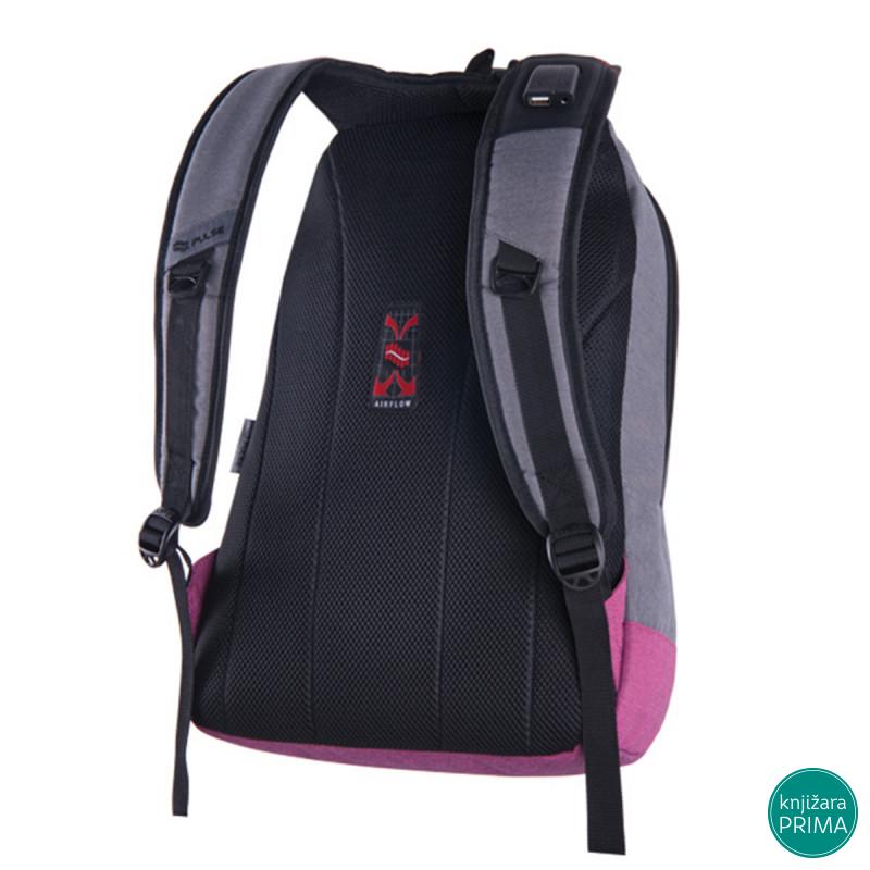 Školski ranac PULSE Bicolor gray-purple 