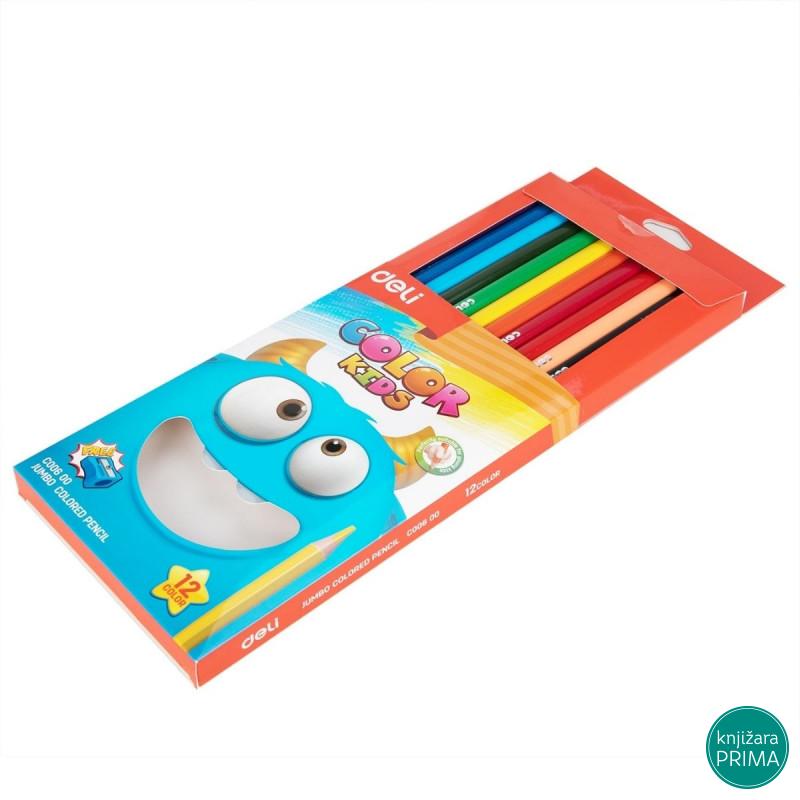 Drvene bojice 12 DELI Jumbo 