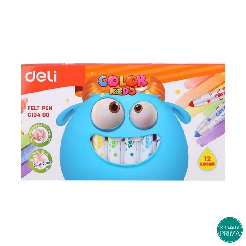 Flomasteri 12 DELI Jumbo 