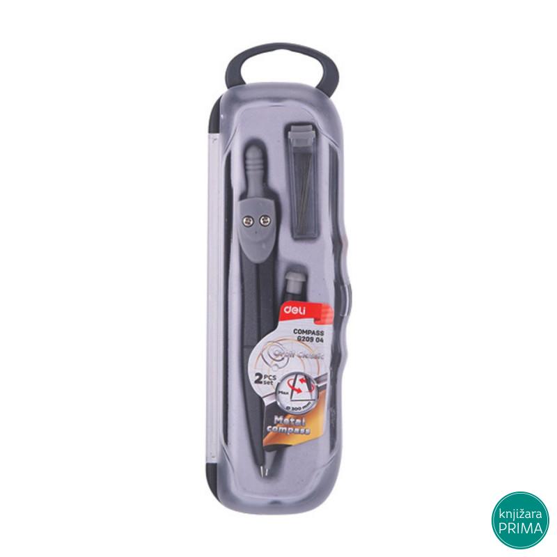 Šestar DELI sa tehničkom olovkom 