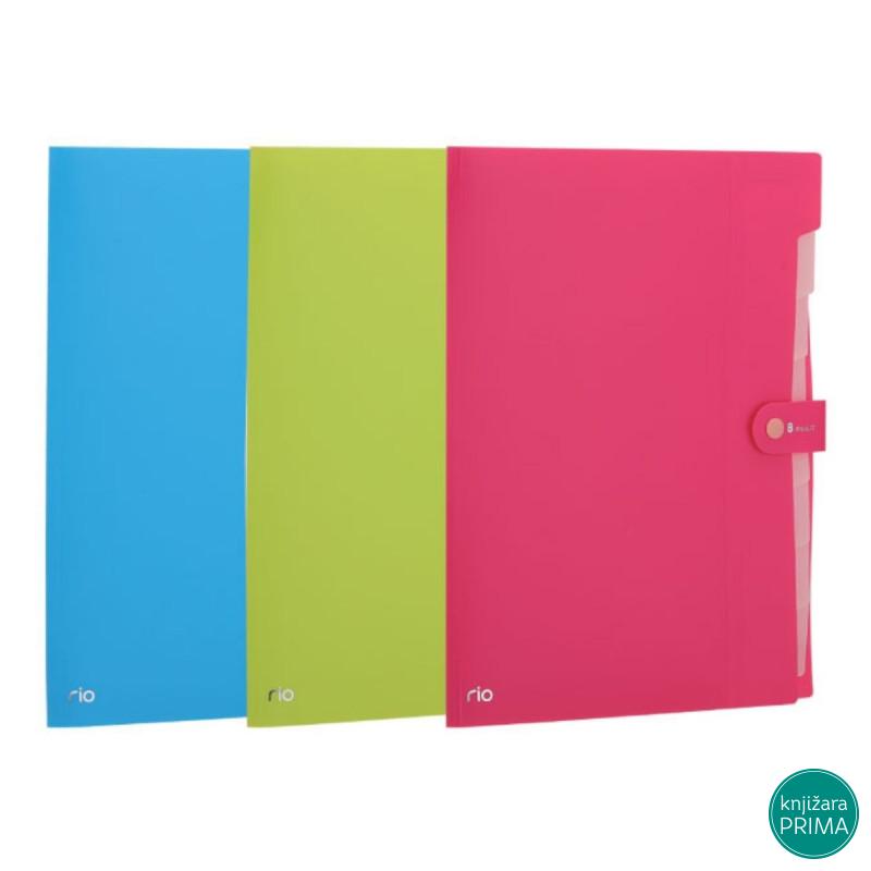 Fascikla A4 DELI sa 8 pregrada 