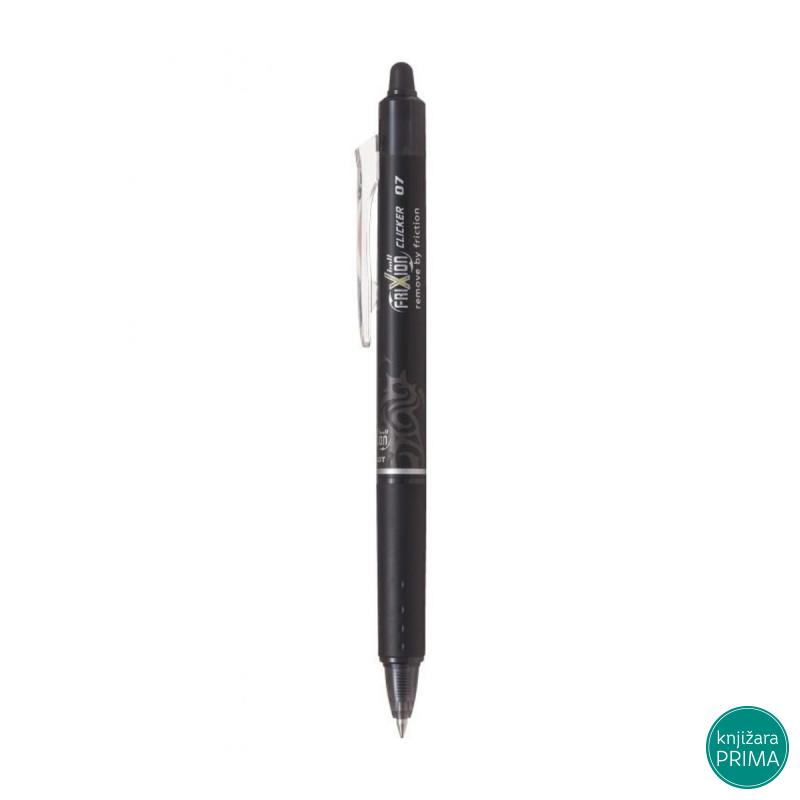 Roler PILOT Clicker Frixion 0.7 crni piši-briši 