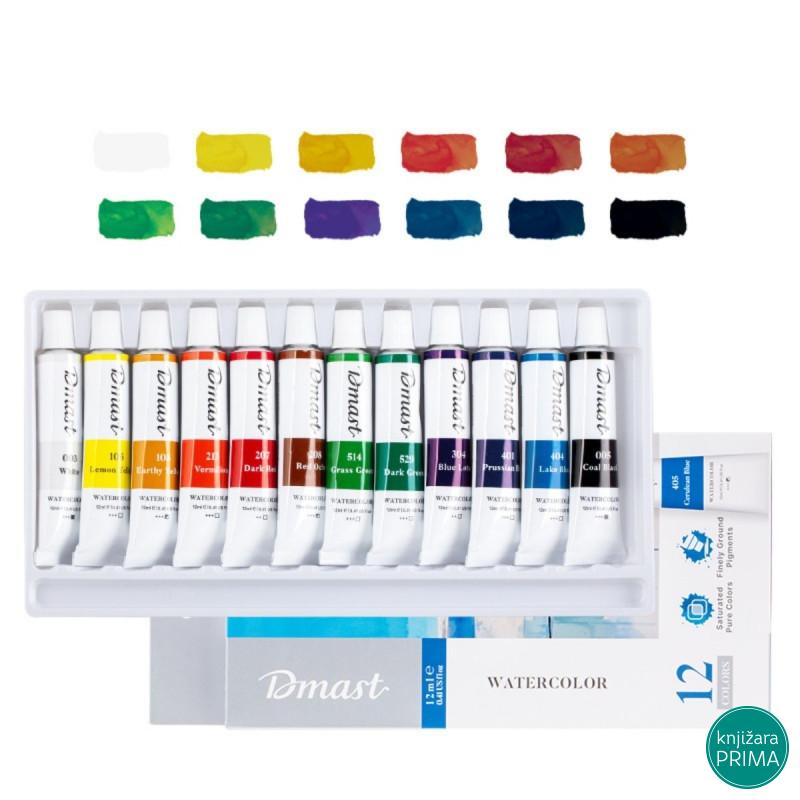 Umetničke tempere 12 DMAST PEBEO 