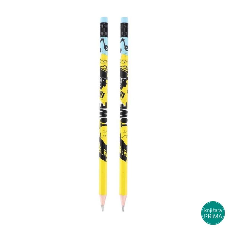 Grafitna olovka DELI 2B Grafitti sa gumicom 