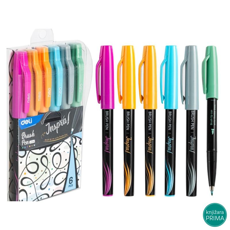 Set flomastera DELI Inspira Brush 