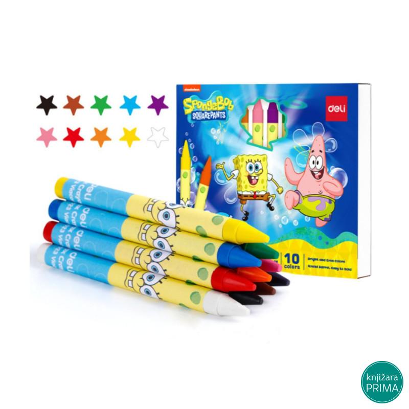 Voštane boje 10 DELI Sunđer Bob 