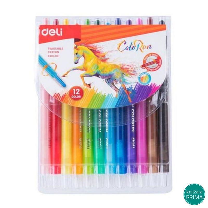 Voštane boje 12 DELI Twist 