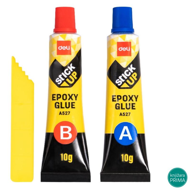 Dvokomponentni epoksi lepak DELI razdvojeni 