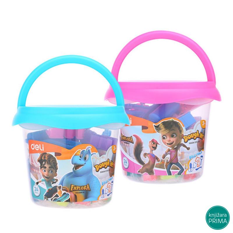 Plastelin 24 DELI u kofici 