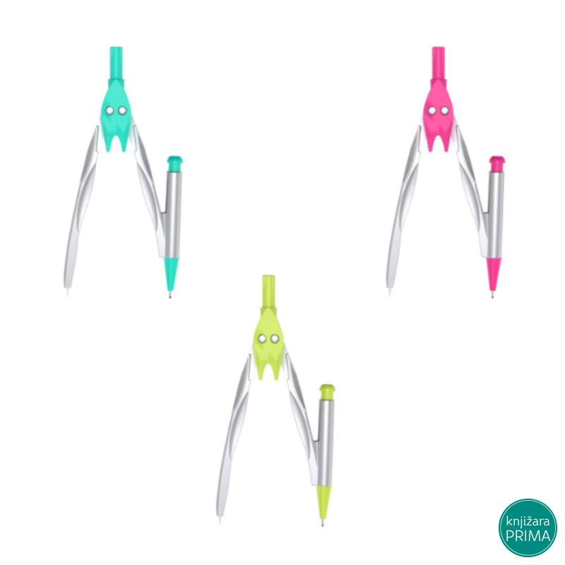 Šestar DELI sa tehničkom olovkom 