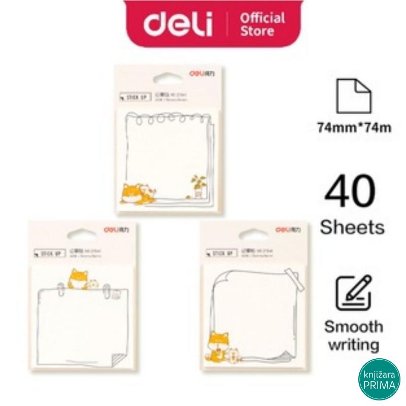 Stiker blok DELI maca 