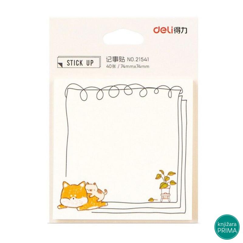 Stiker blok DELI maca 