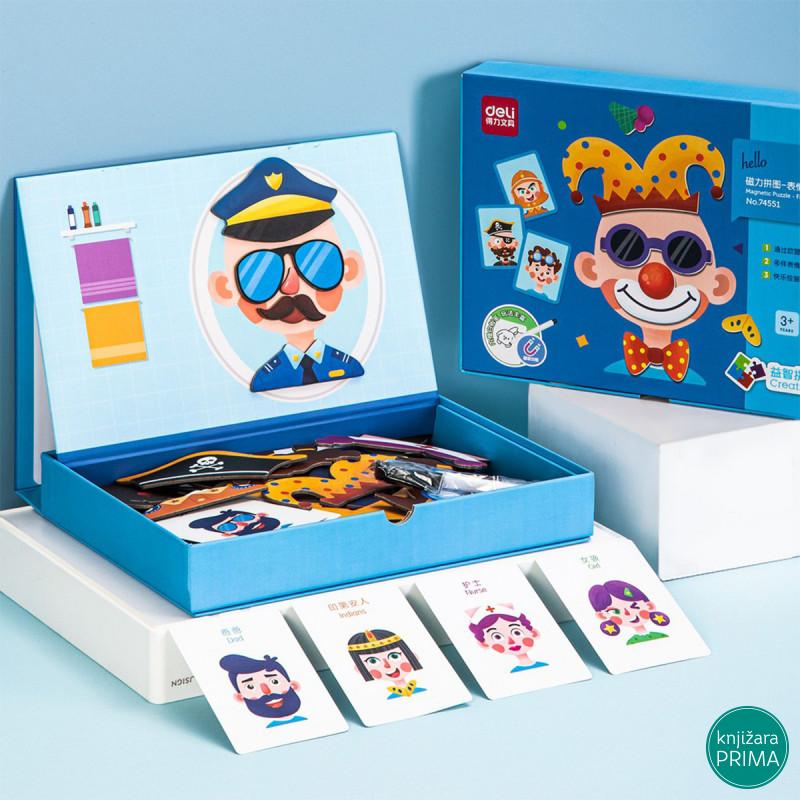 Magnetna slagalica DELI lica 