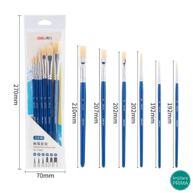 Set četkica DELI goveđa dlaka 1/6 