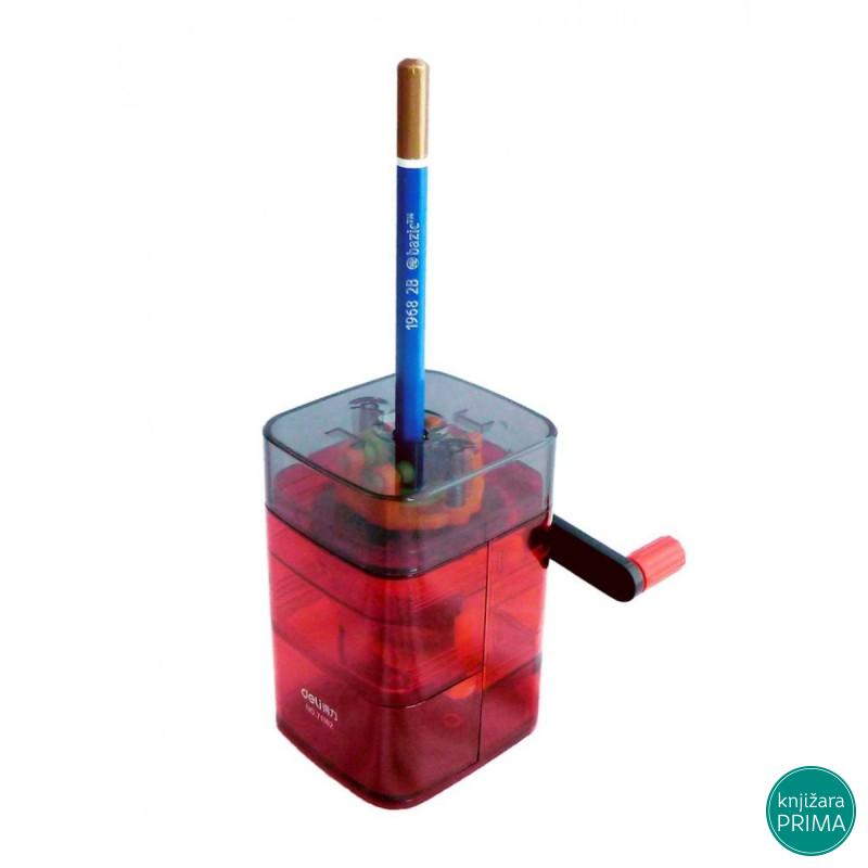 Stoni zarezač DELI rotacioni crveni 