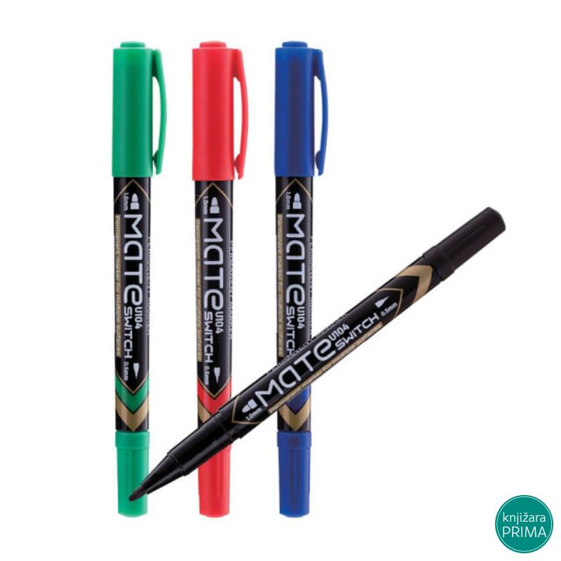 Marker sa dva vrha DELI crni 