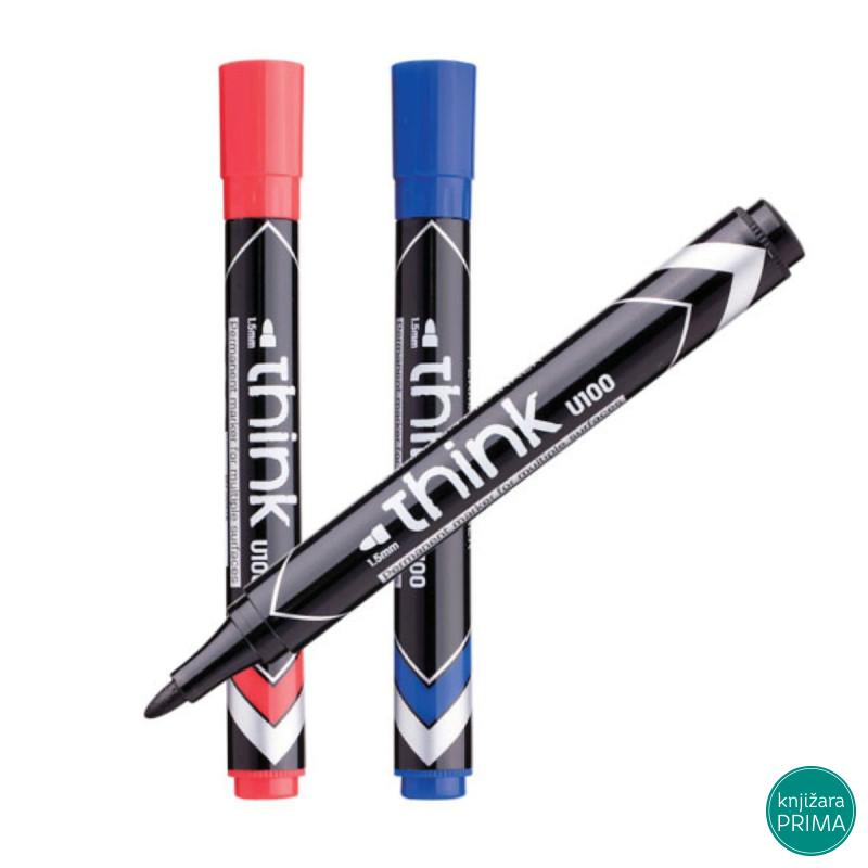 Marker DELI okrugli crni 