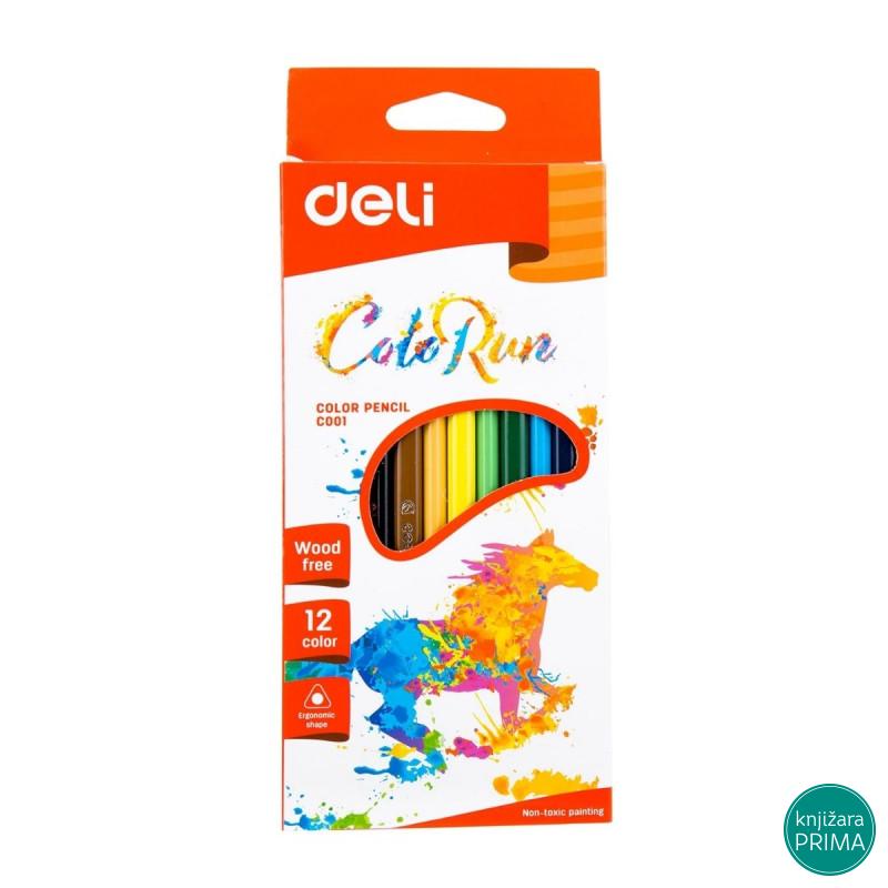 Plastične bojice 12 DELI Color Run 