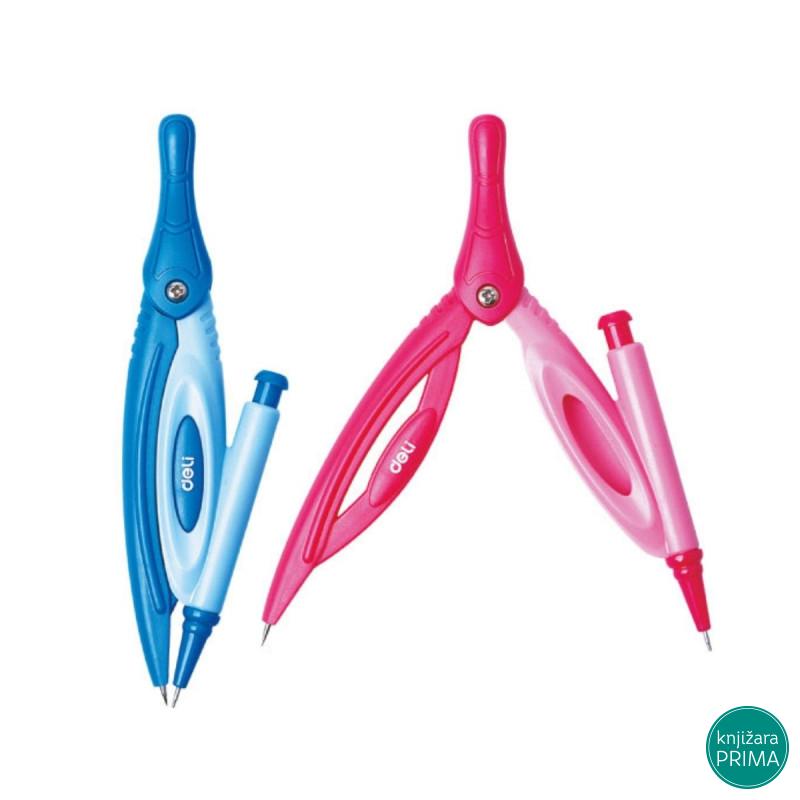 Šestar DELI sa tehničkom olovkom 