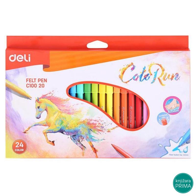 Flomasteri 24 DELI  Color Run 