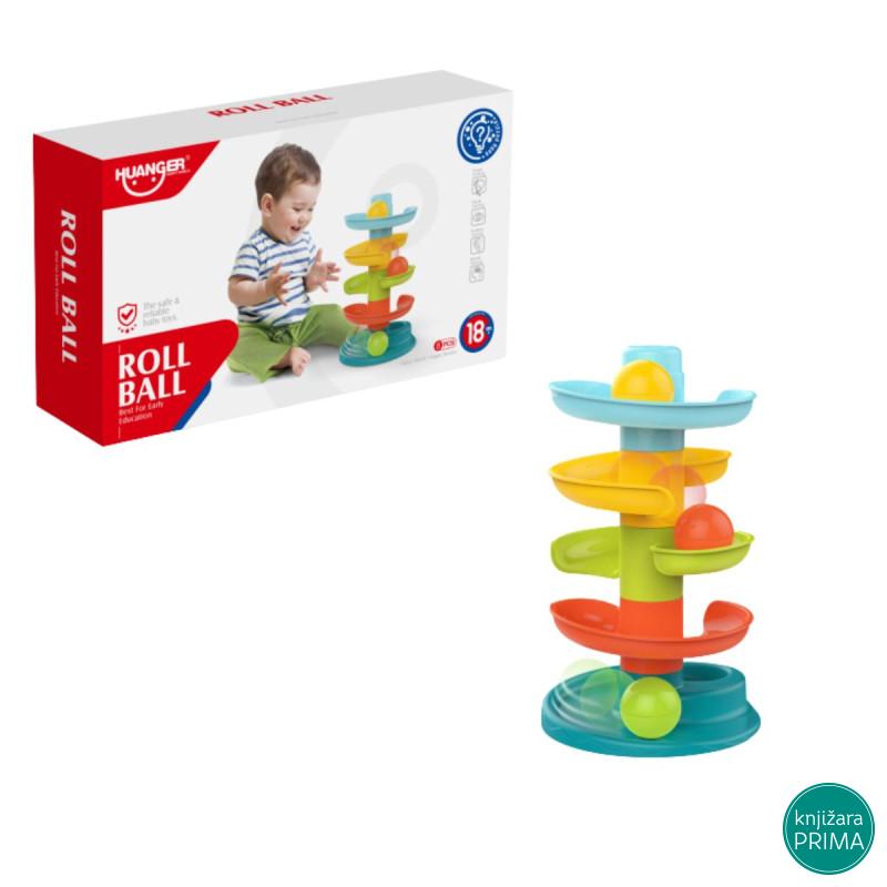 Tobogan sa šarenim lopticama HUANGER 