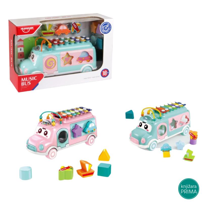 Muzilki autobus HUANGER učenje oblika 