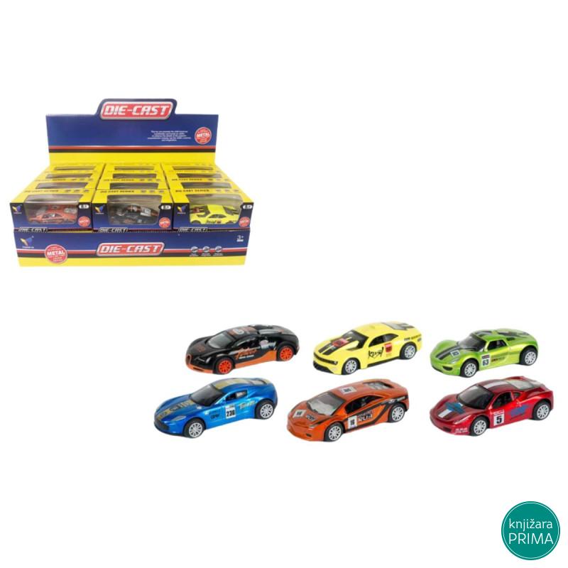 Metalni trkački autić 1:50 