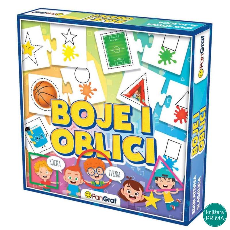 Boje i oblici edzkativna igra PANGRAF 