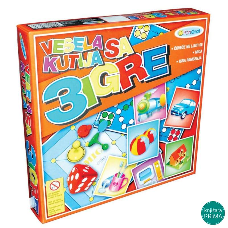 Vesela kutija sa 3 igre PANGRAF 