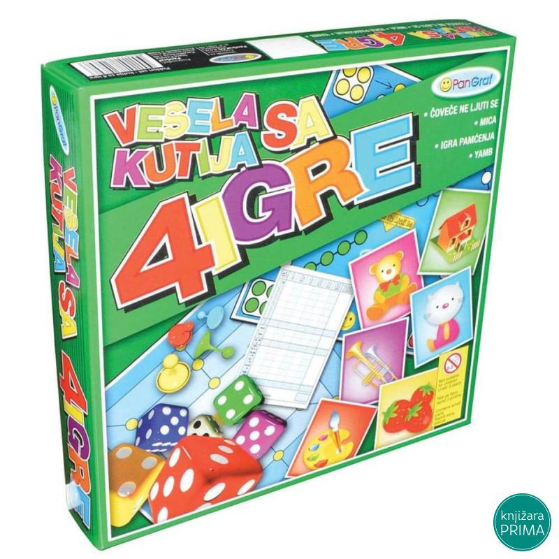Vesela kutija sa 4 igre PANGRAF 