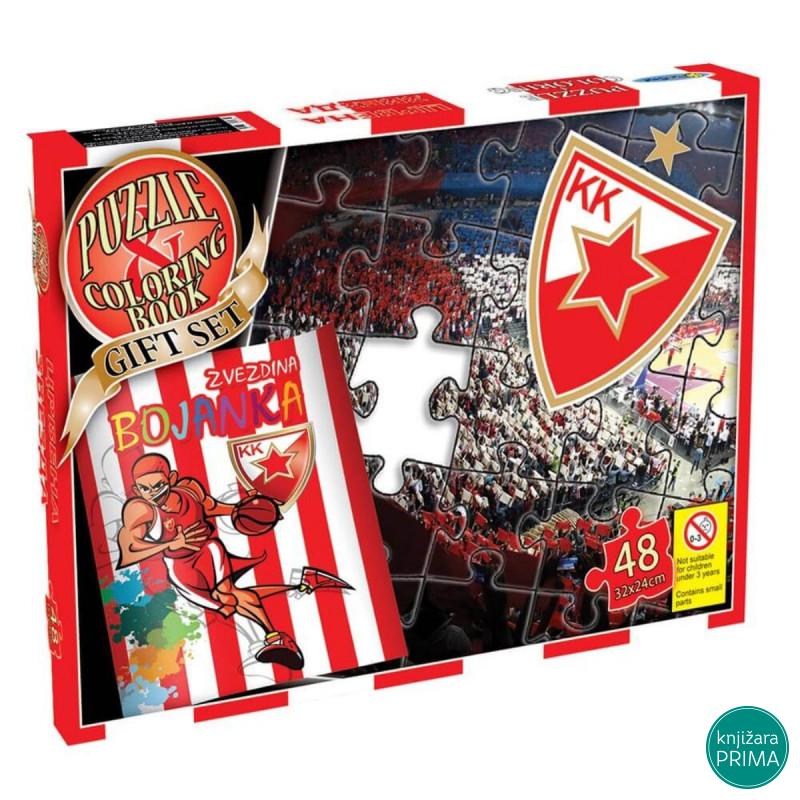 Puzzle + bojanka Crvena zvezda 