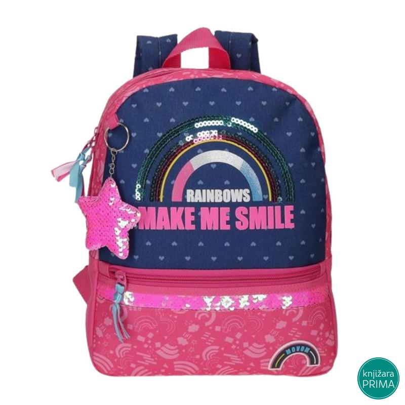 Ranac za vrtić MOVOM - Glitter rainbow 